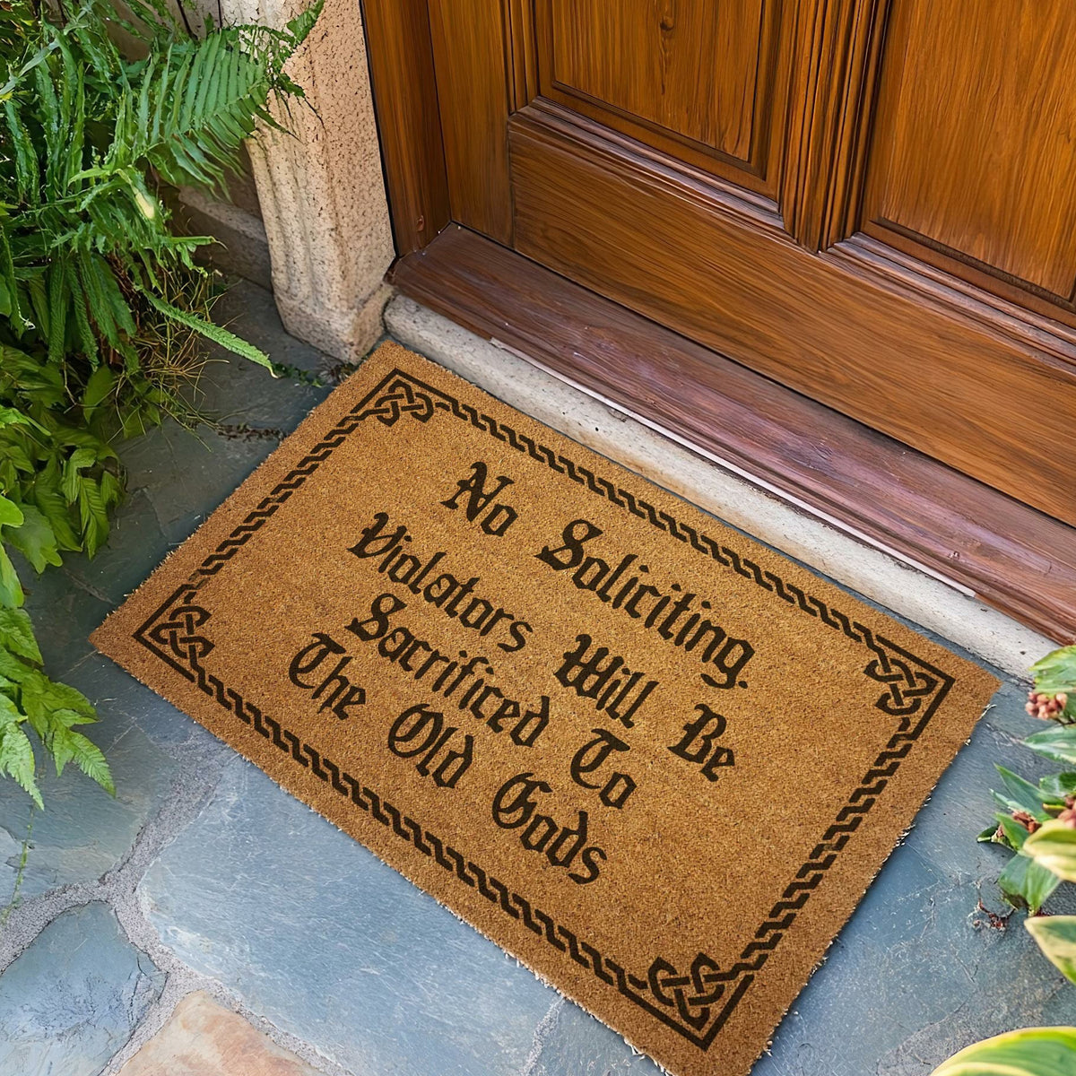 Wholesale ​Violators Will Be Sacrificed Door Mat - Shady Front
