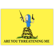 Wholesale ​Beavis "Are You Threatening Me" Sticker - Shady Front