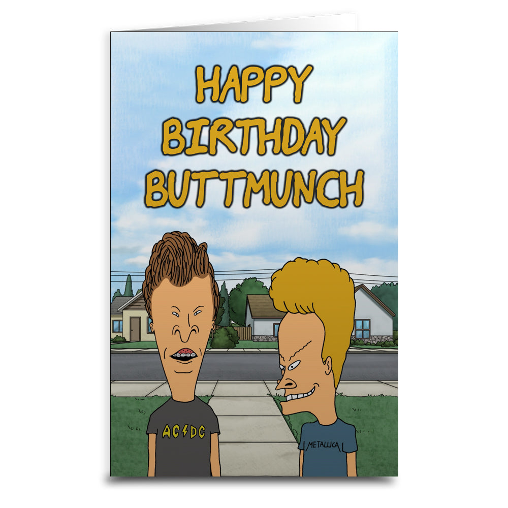 Wholesale ​Beavis and Butt-Head Birthday Card - Shady Front