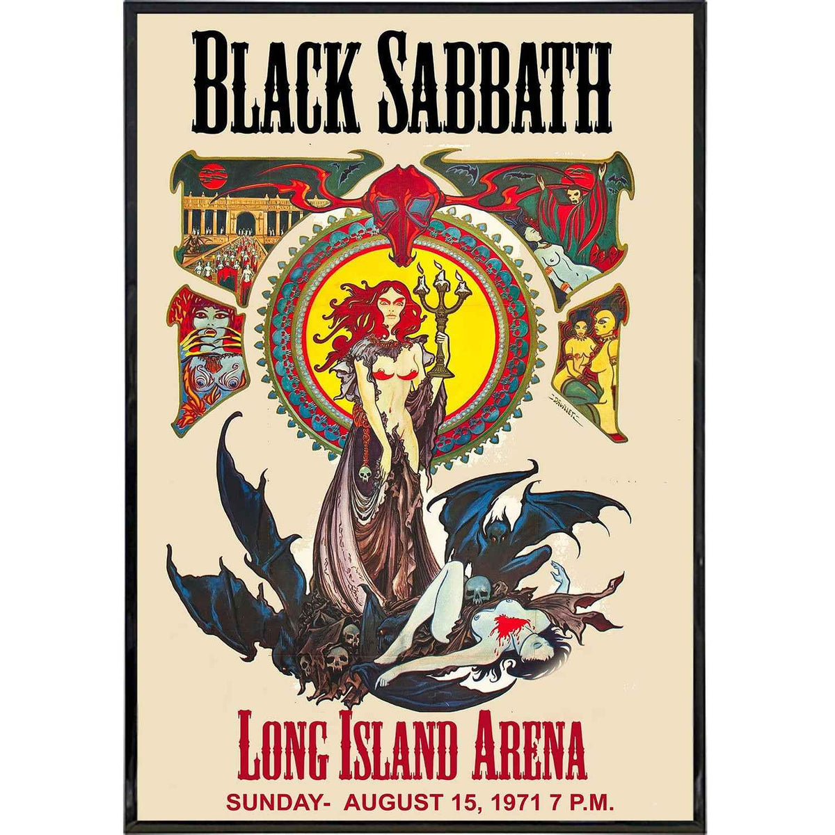 Wholesale ​Black Sabbath 1971 Show Poster Print - Shady Front