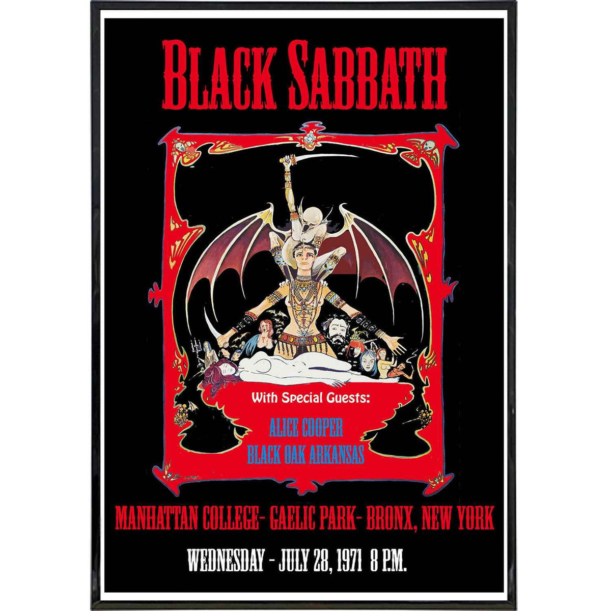 Wholesale ​Black Sabbath Bronx 1971 Print - Shady Front