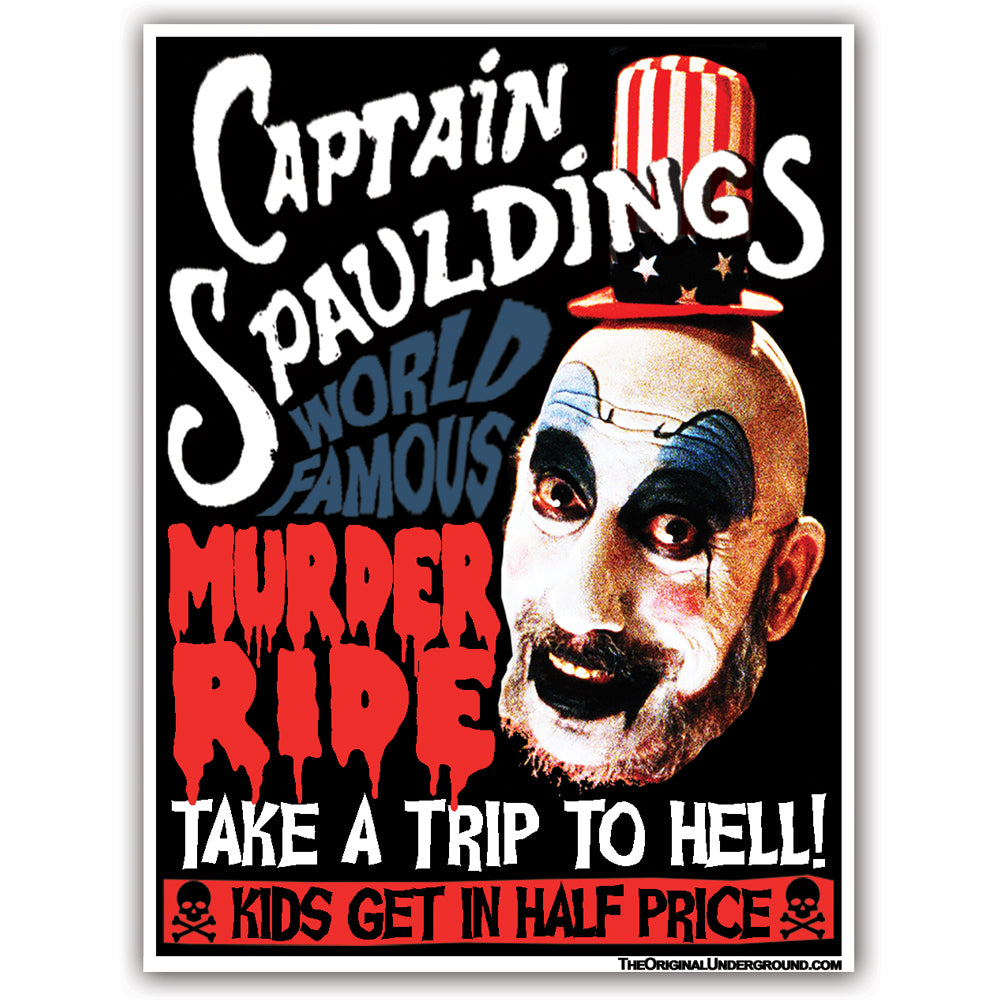 Wholesale ​Captain Spaulding's Murder Ride Flexible Magnet - Shady Front