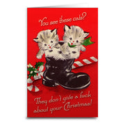 Wholesale ​Cats Don't Care About Christmas Greeting Card - Shady Front