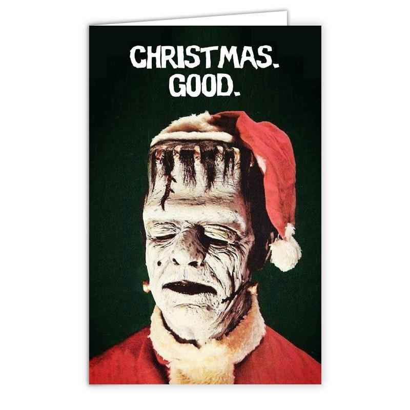 Wholesale ​Frankenstein "Christmas Good" Greeting Card - Shady Front