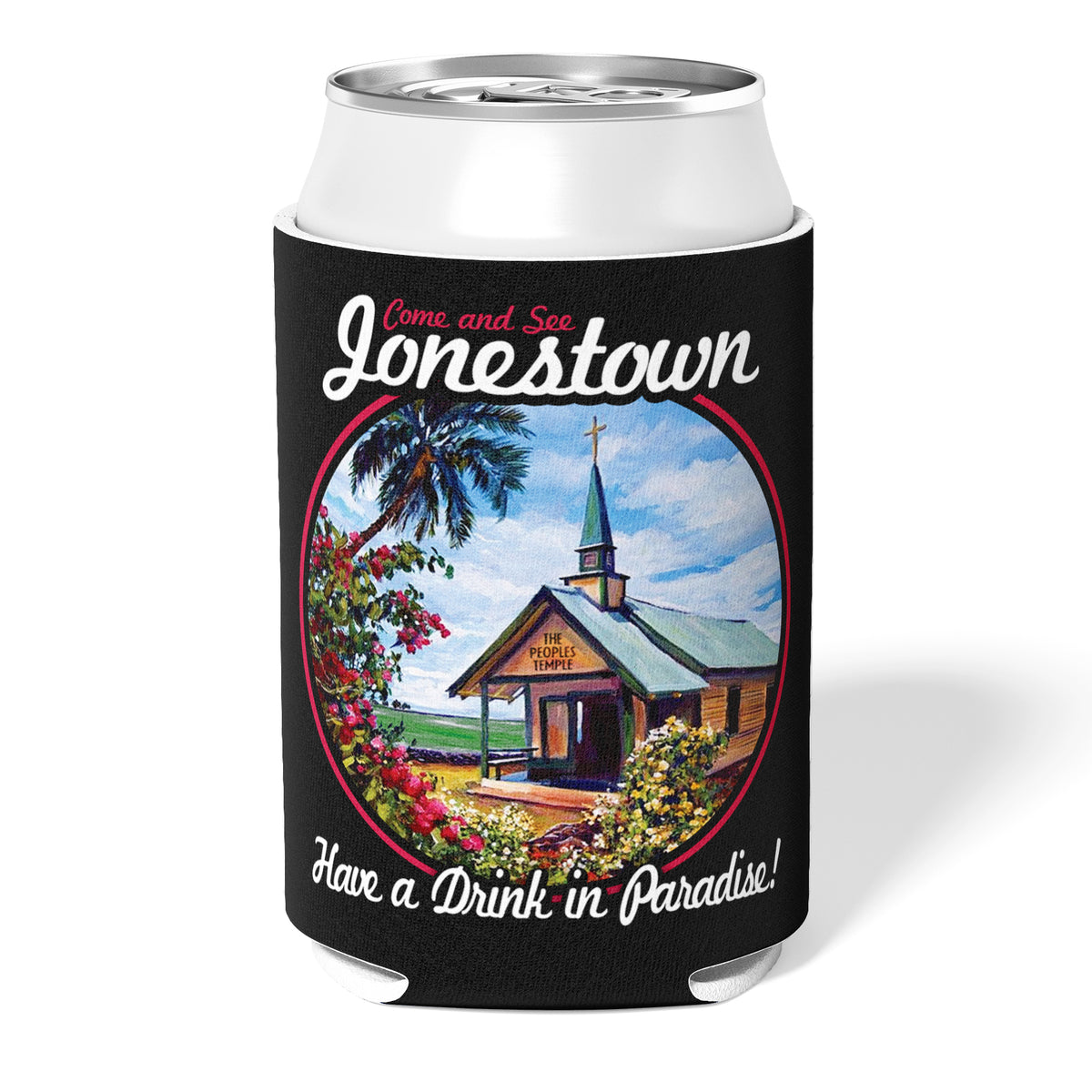 Wholesale ​Come and See Jonestown Can Cooler - Shady Front