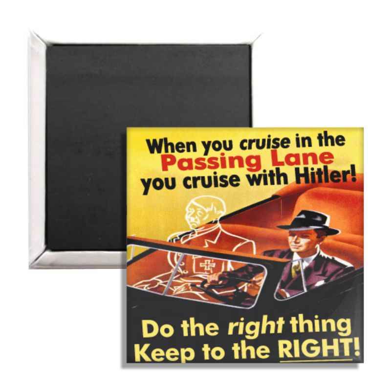 Wholesale ​Keep Right Pass Left Fridge Magnet - Shady Front