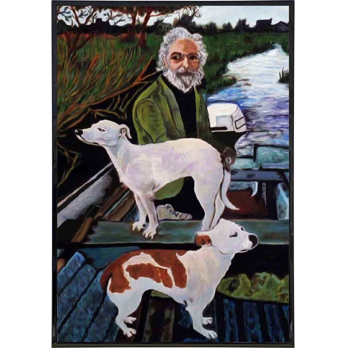 Wholesale ​Goodfellas Dog Painting Print - Shady Front