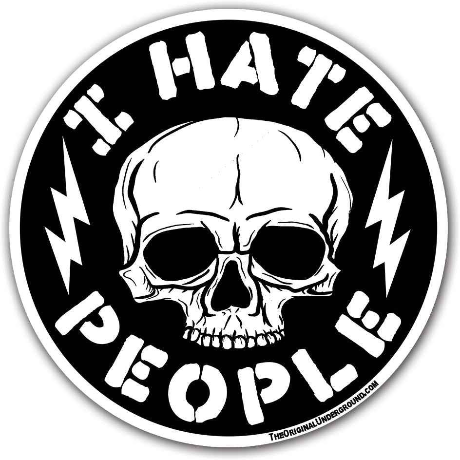 Wholesale ​I Hate People Sticker - Shady Front