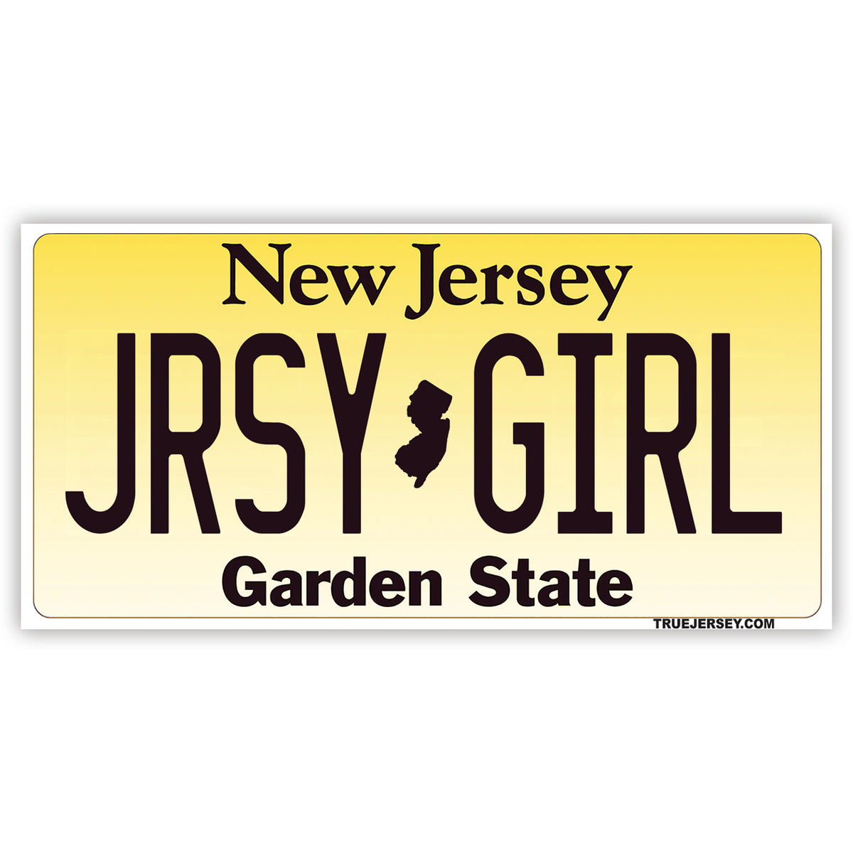 Wholesale ​Jersey Girl License Plate Flexible Magnet - Shady Front