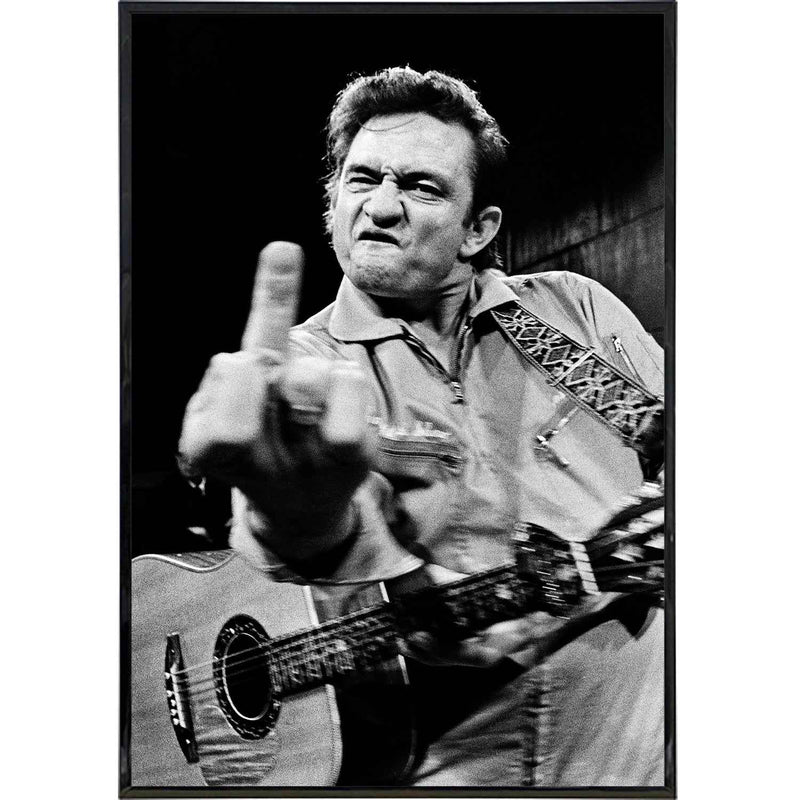 Johnny Cash "Middle Finger" Photo Print Wholesale Supplier - Shady Front