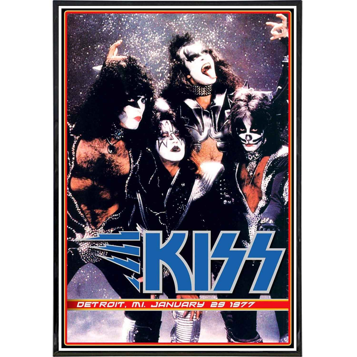 Wholesale ​KISS 1977 Show Poster Print - Shady Front