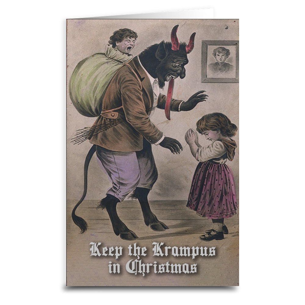 Wholesale ​Keep the Krampus in Christmas Greeting Card - Shady Front