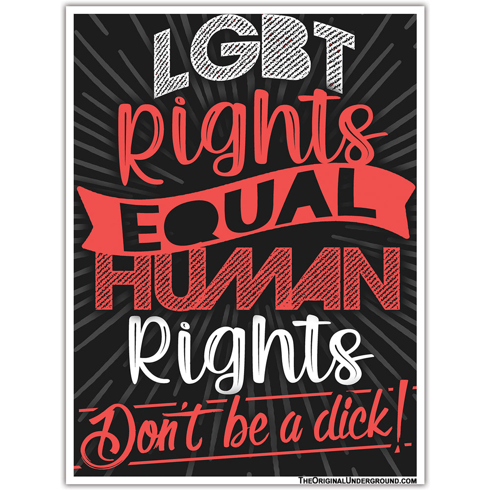 Wholesale ​LGBT "Don't Be a Dick" Sticker - Shady Front