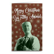 Wholesale ​Merry Christmas Ya Filthy Animal Christmas Card - Shady Front
