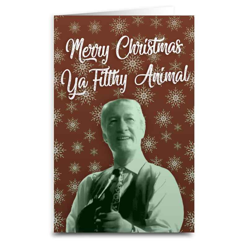 Wholesale ​Merry Christmas Ya Filthy Animal Christmas Card - Shady Front
