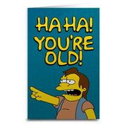 Wholesale ​Nelson "Ha Ha You're Old" Birthday Card - Shady Front
