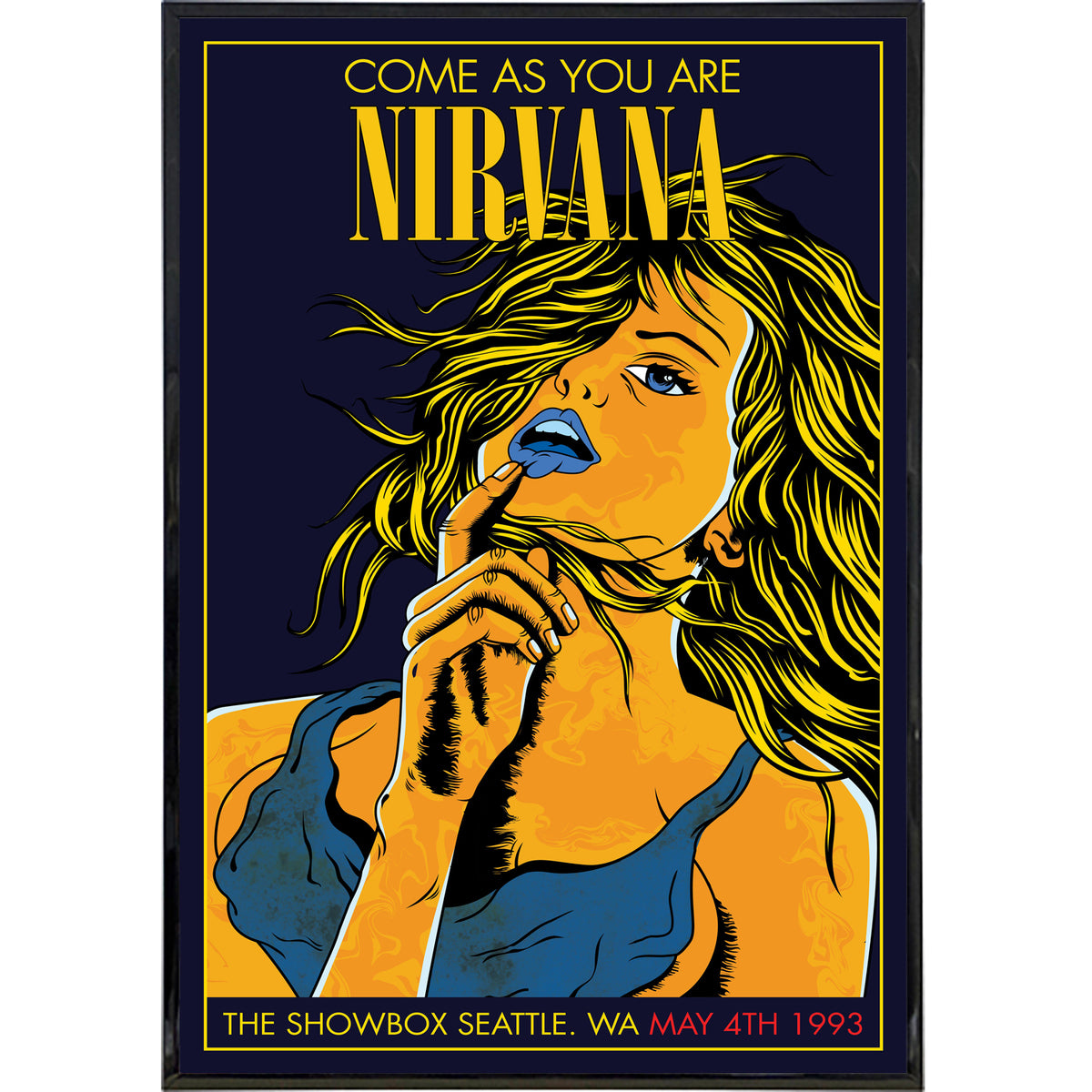 Wholesale ​Nirvana "Come As You Are" Show Poster Print - Shady Front