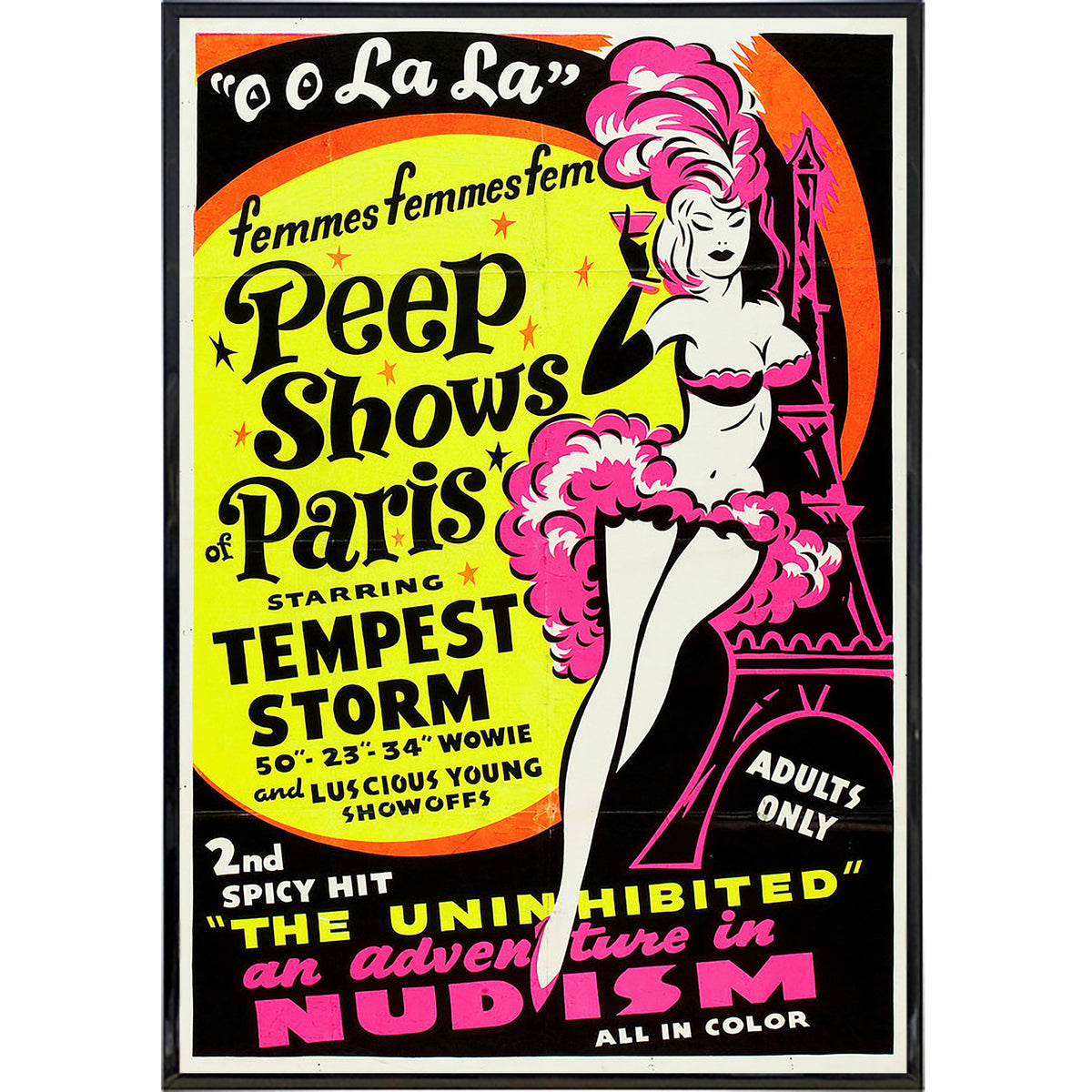 Wholesale ​Peep Shows of Paris Film Poster Print - Shady Front
