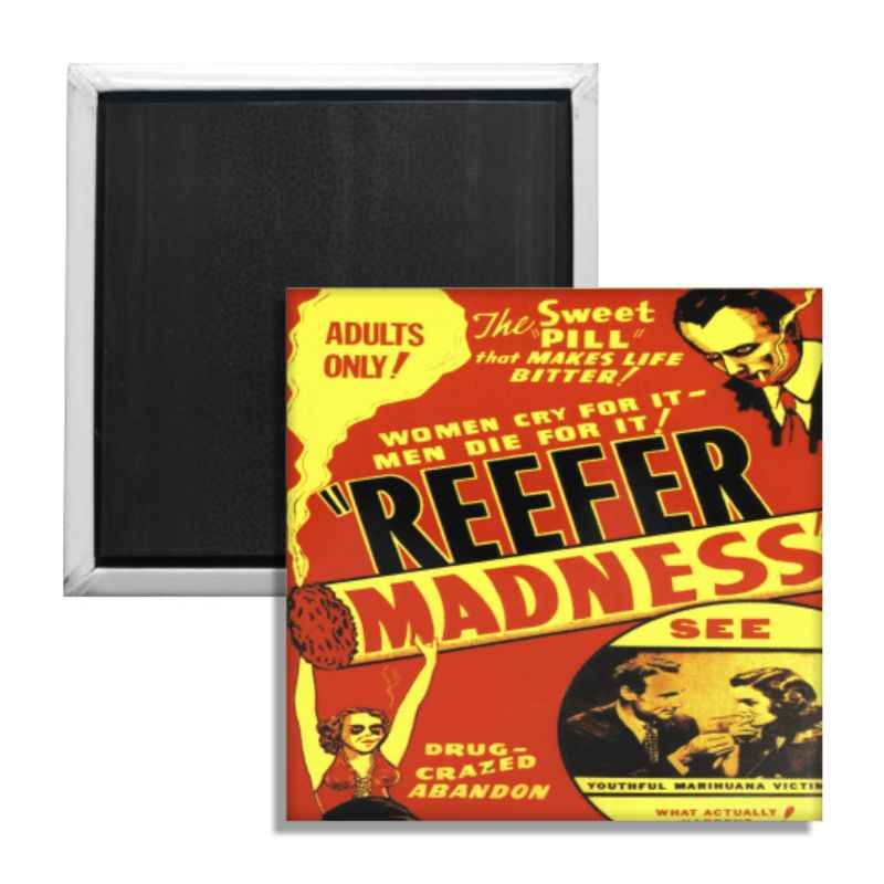 Wholesale ​Reefer Madness Fridge Magnet - Shady Front