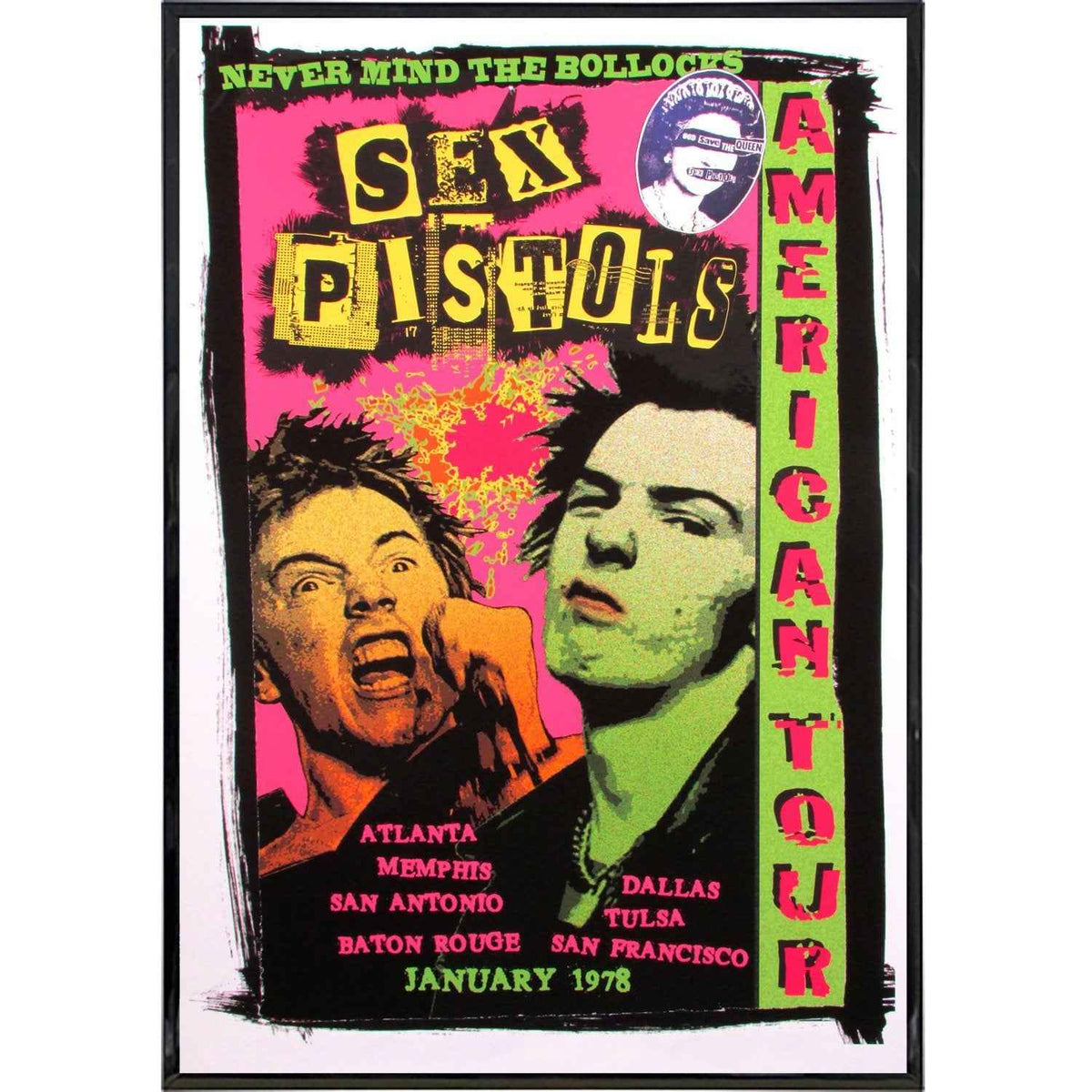Wholesale ​Sex Pistols American Tour Poster Print - Shady Front