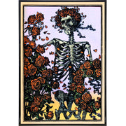 Wholesale ​Skeleton with Roses Illustration Print - Shady Front