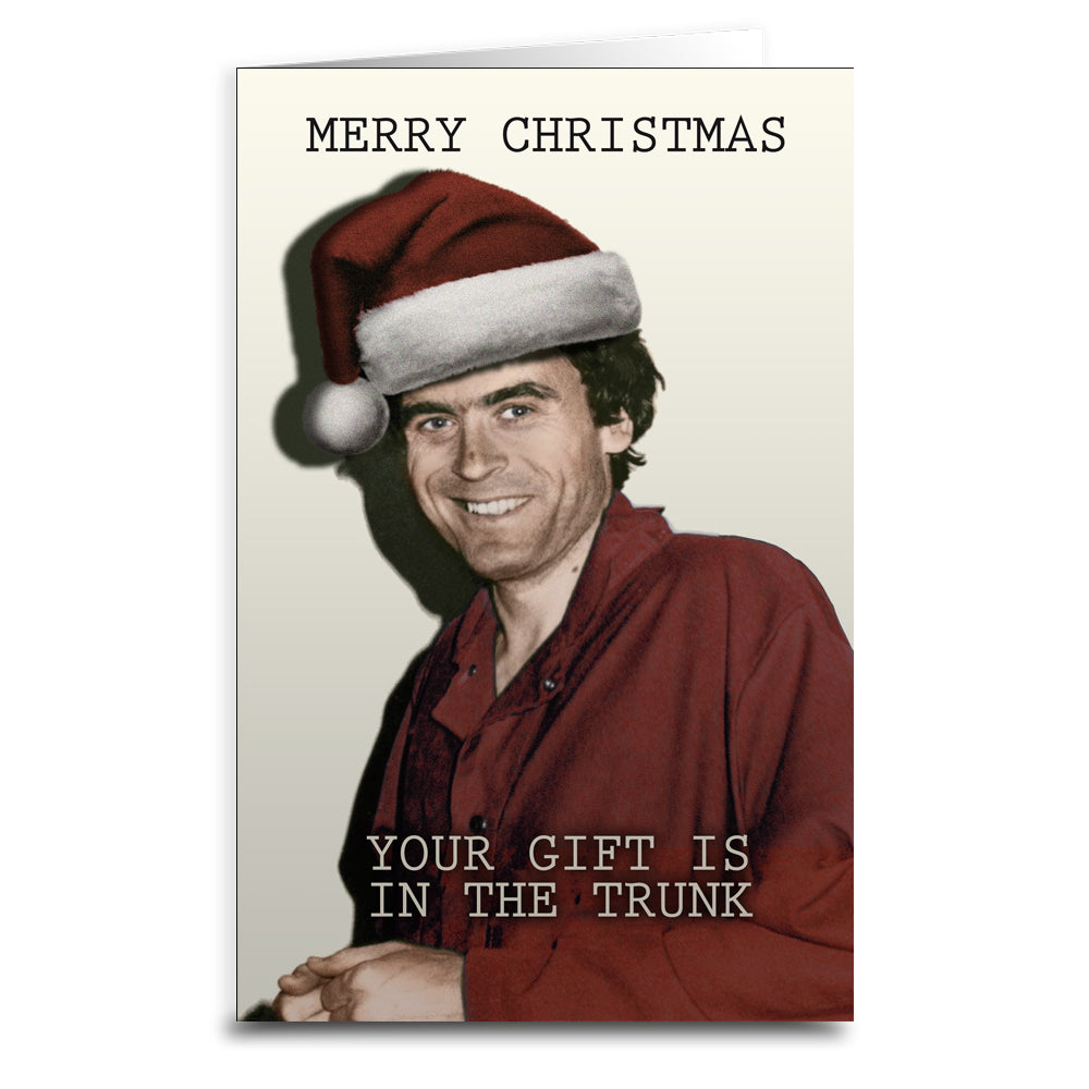Wholesale ​Ted Bundy Christmas Greeting Card - Shady Front