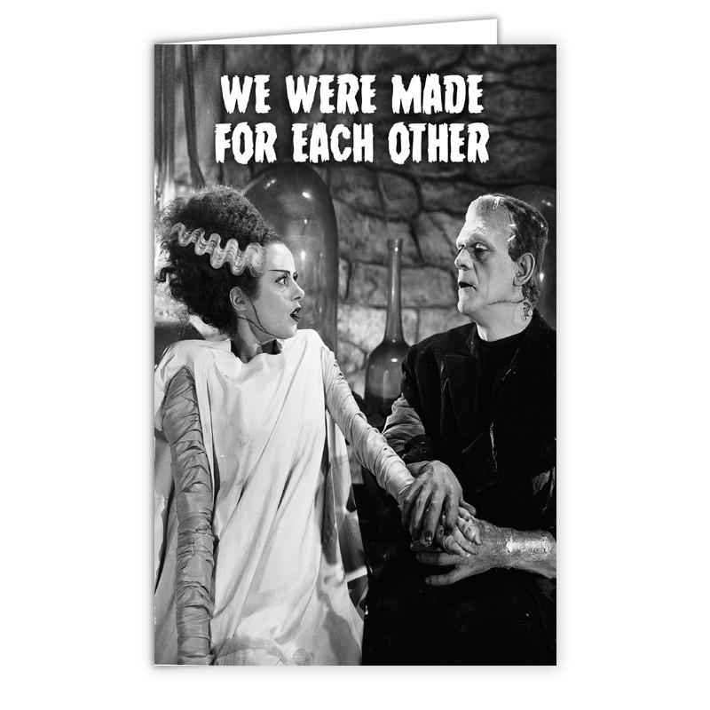 Wholesale ​Frankenstein "Made for Each Other" Greeting Card - Shady Front