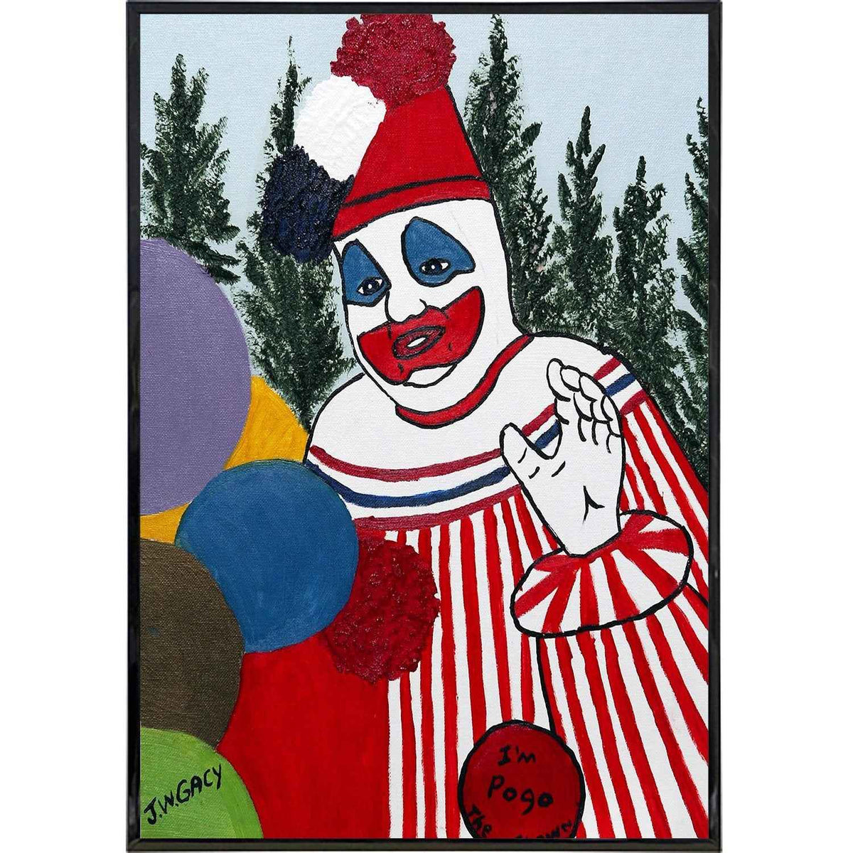 Wholesale ​John Wayne Gacy "Pogo" Painting Print - Shady Front